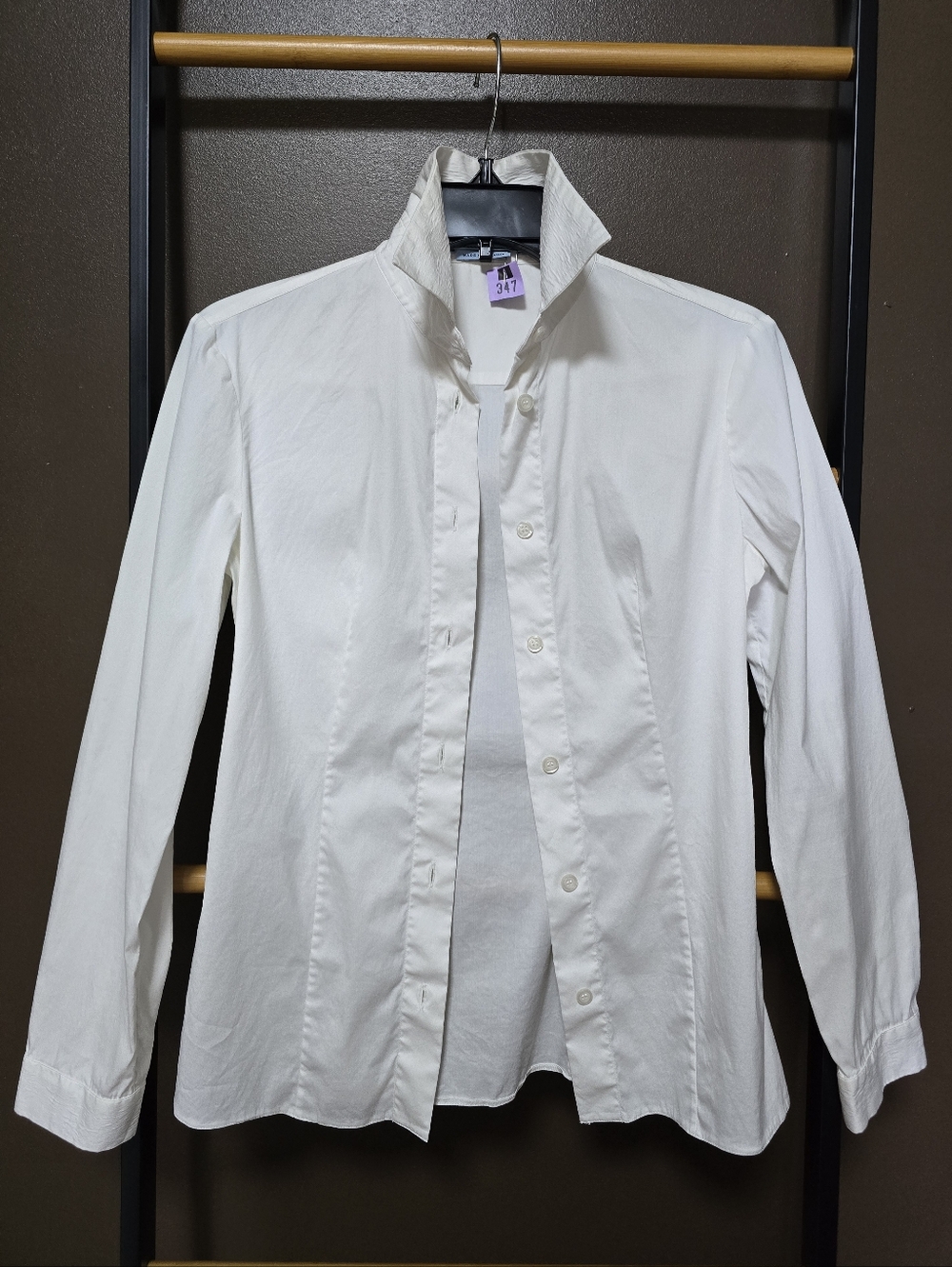 PRADA Classic Poplin Button Down Blouse - Tailored Fit